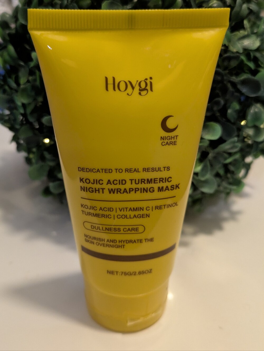 Hoygi Night Wrapping Mask - Kojic Acid, Turmeric, Retinol, Vitamin C - 2.65oz